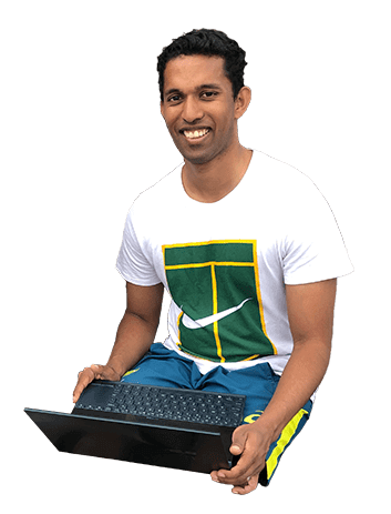 A profile photo of the company's founder, Shane Liyanage.